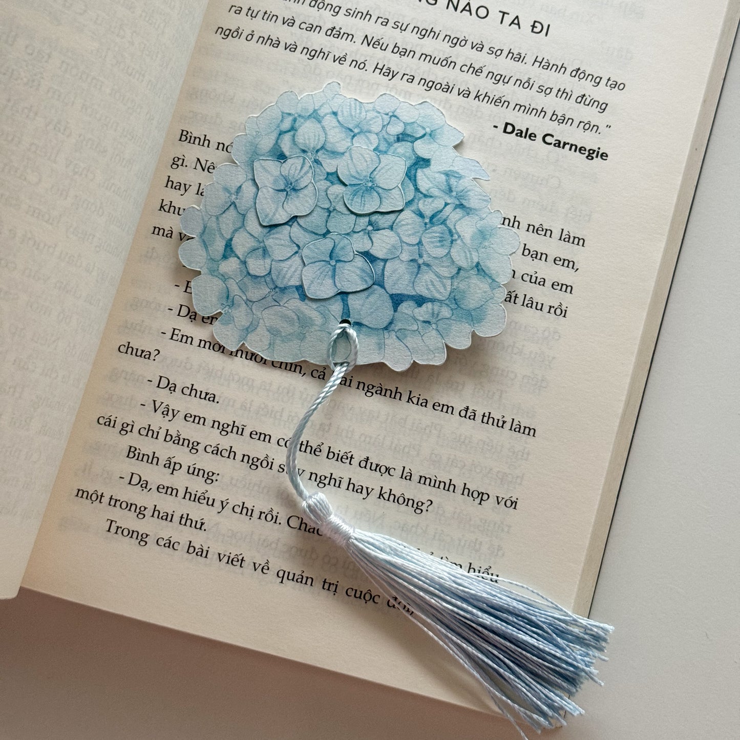 Hydrangea Flower Bookmark No.04