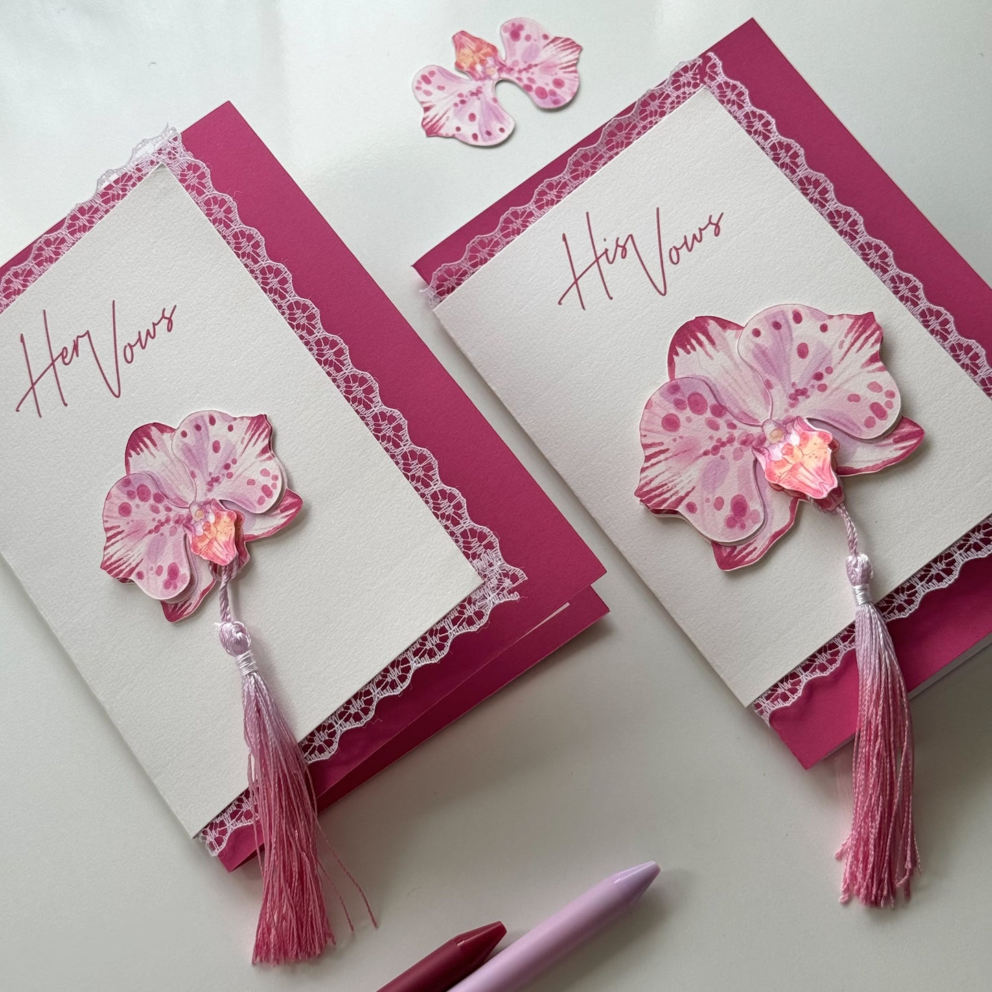 Orchid Flower Bookmark No.02
