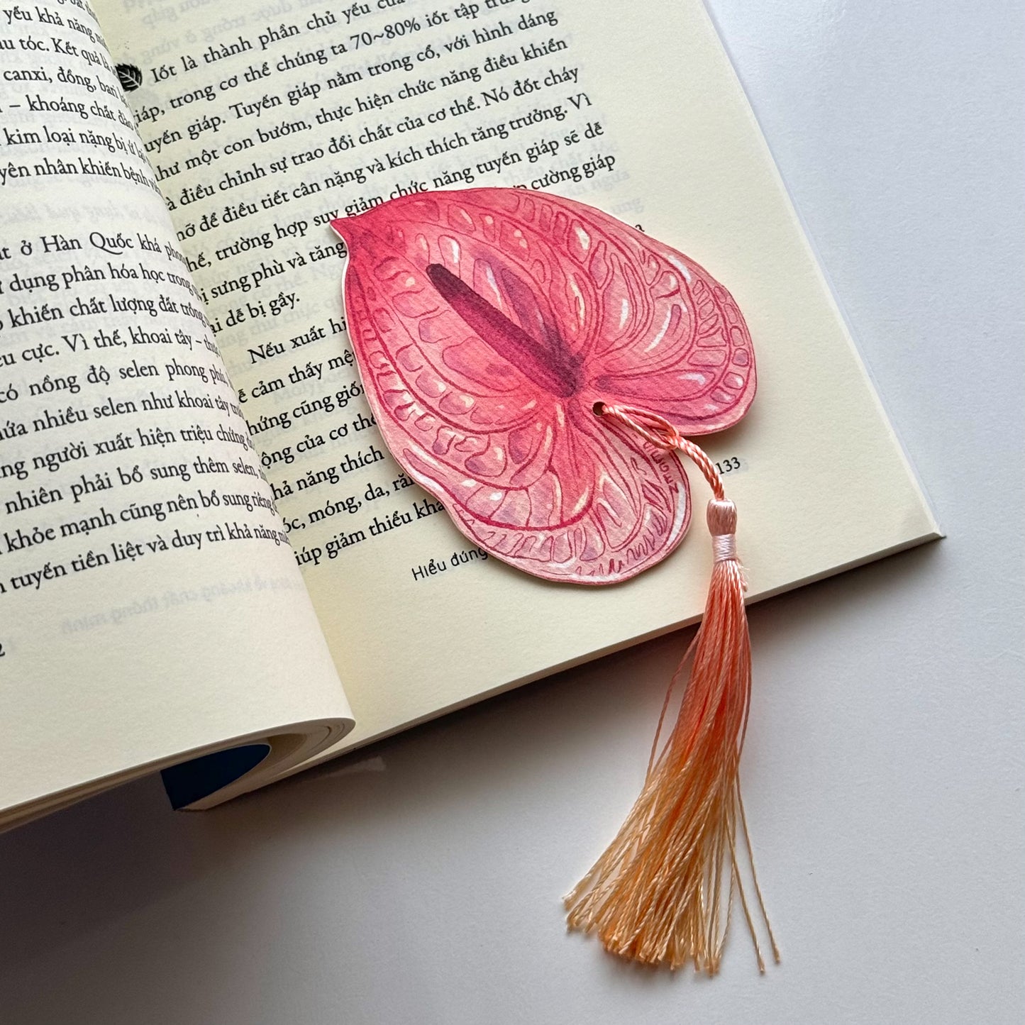 Anthurium Flower Bookmark No.03