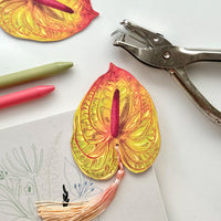 Anthurium Garden Bookmark Set – Collection of 5