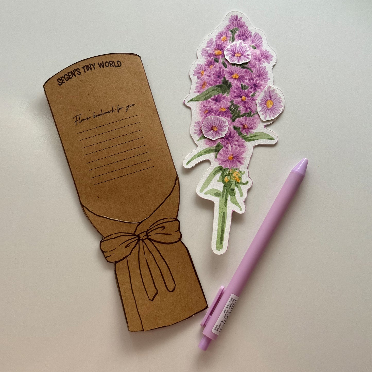 Aster Flower Bookmark