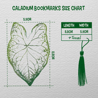 Caladium Garden Bookmark Set – Collection of 10