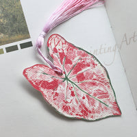 Caladium Leaf Bookmark No.01