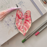Caladium Leaf Bookmark No.01