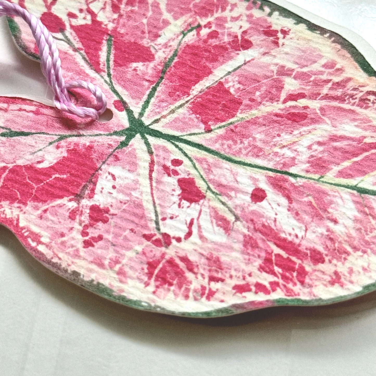 Caladium Leaf Bookmark No.01