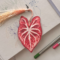 Caladium Leaf Bookmark No.02