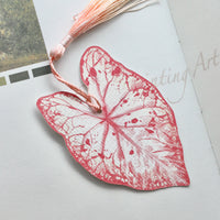 Caladium Leaf Bookmark No.03