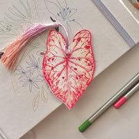 Caladium Leaf Bookmark No.03