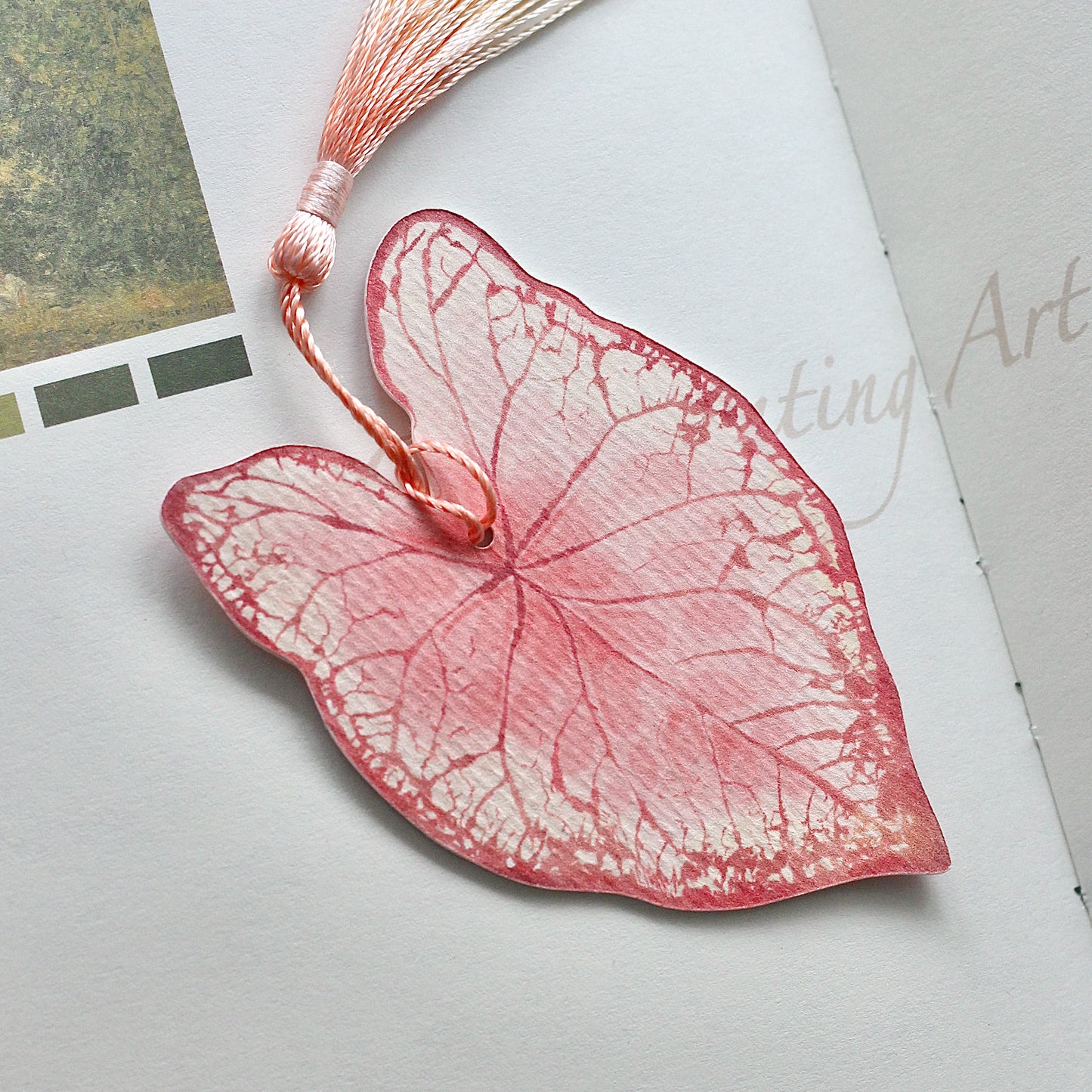 Caladium Leaf Bookmark No.05