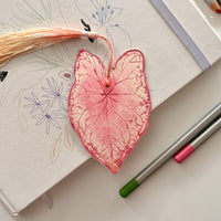 Caladium Leaf Bookmark No.05