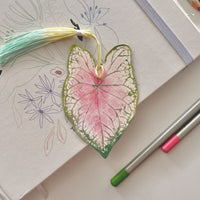 Caladium Leaf Bookmark No.06