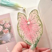 Caladium Leaf Bookmark No.06