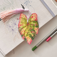 Caladium Leaf Bookmark No.07