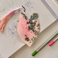 Caladium Leaf Bookmark No.08