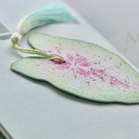 Caladium Leaf Bookmark No.09