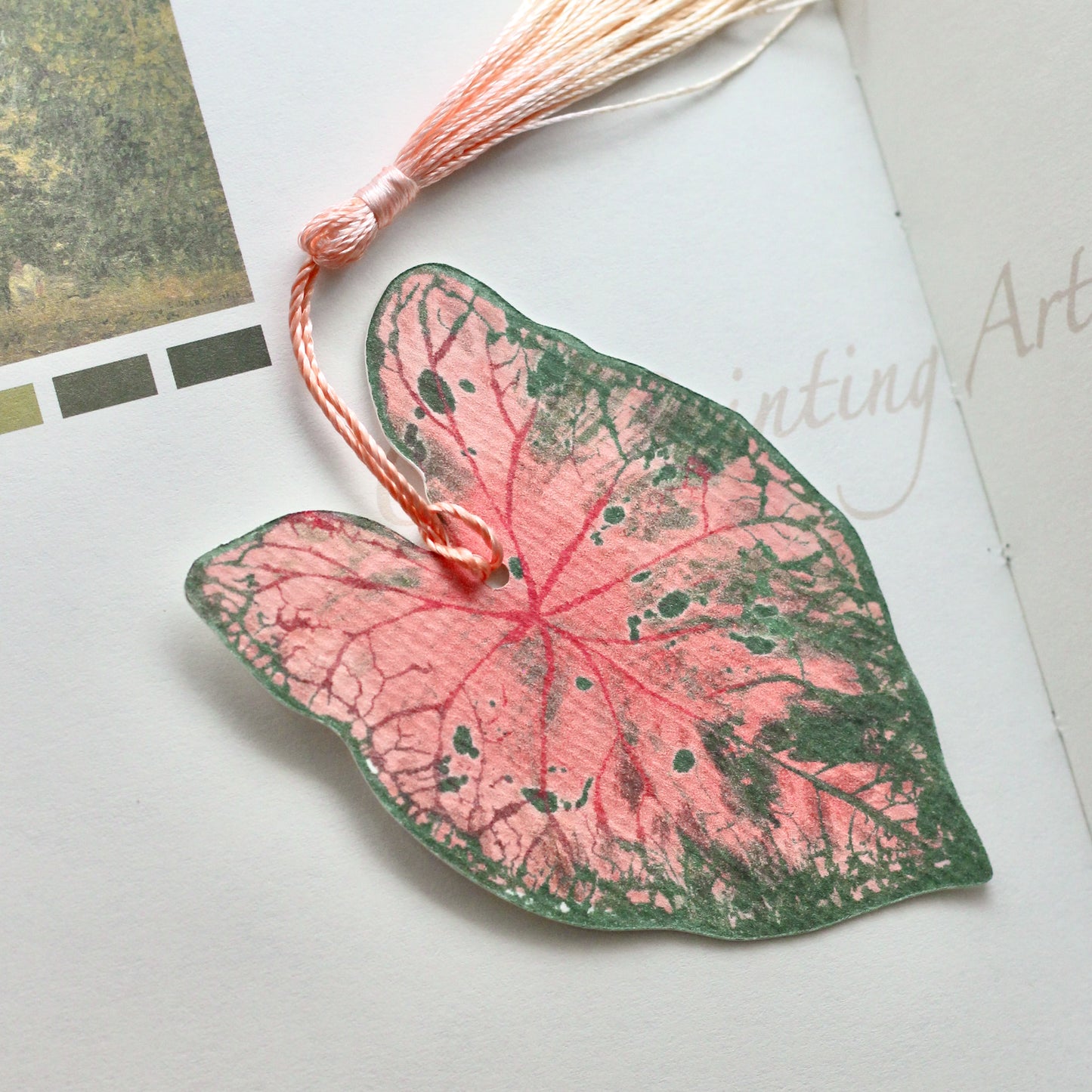 Caladium Leaf Bookmark No.10