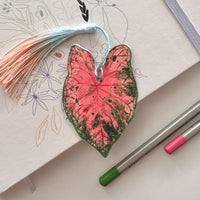 Caladium Leaf Bookmark No.10