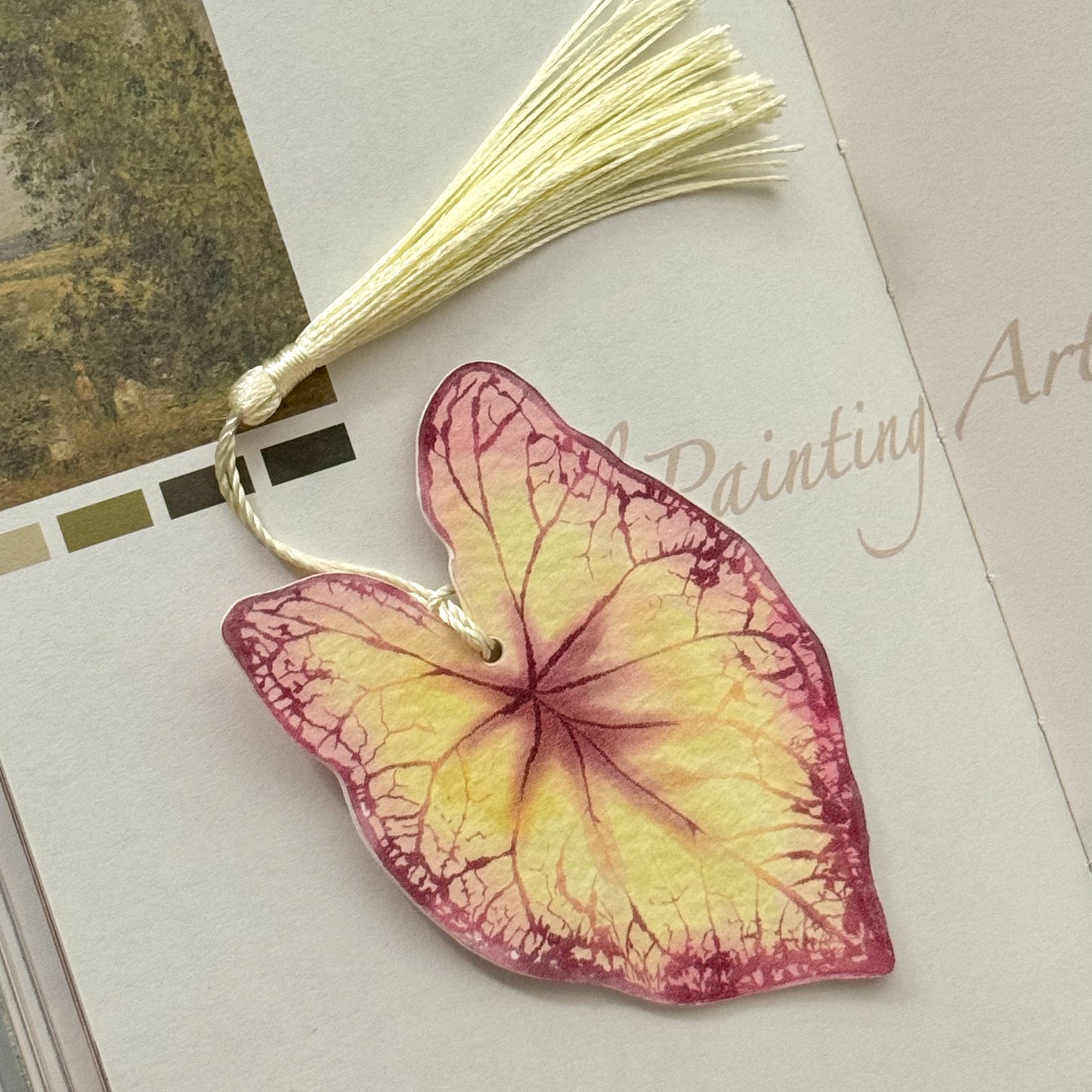 Caladium Leaf Bookmark No.11