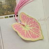 Caladium Leaf Bookmark No.12
