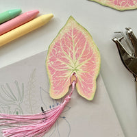 Caladium Leaf Bookmark No.12