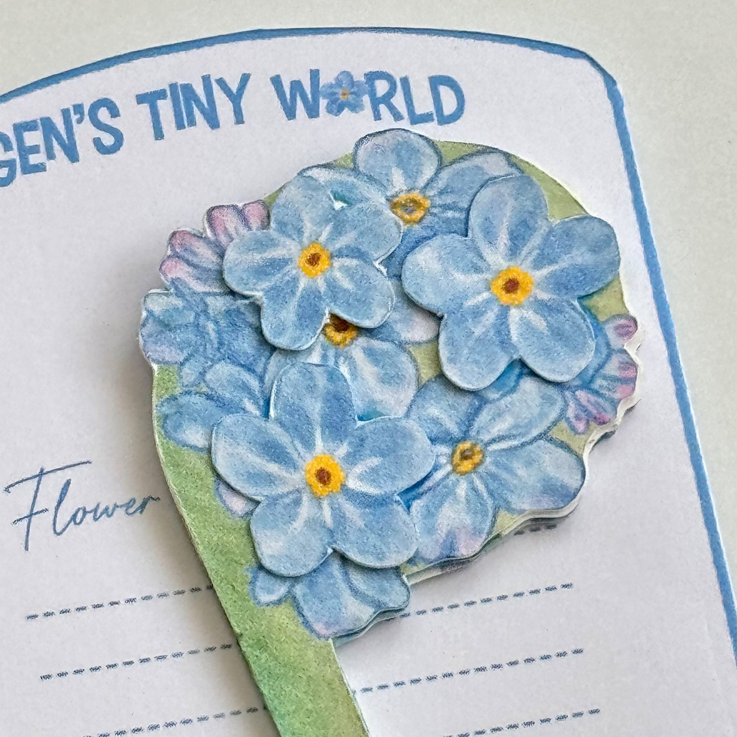 Foget-Me-Not Bookmark