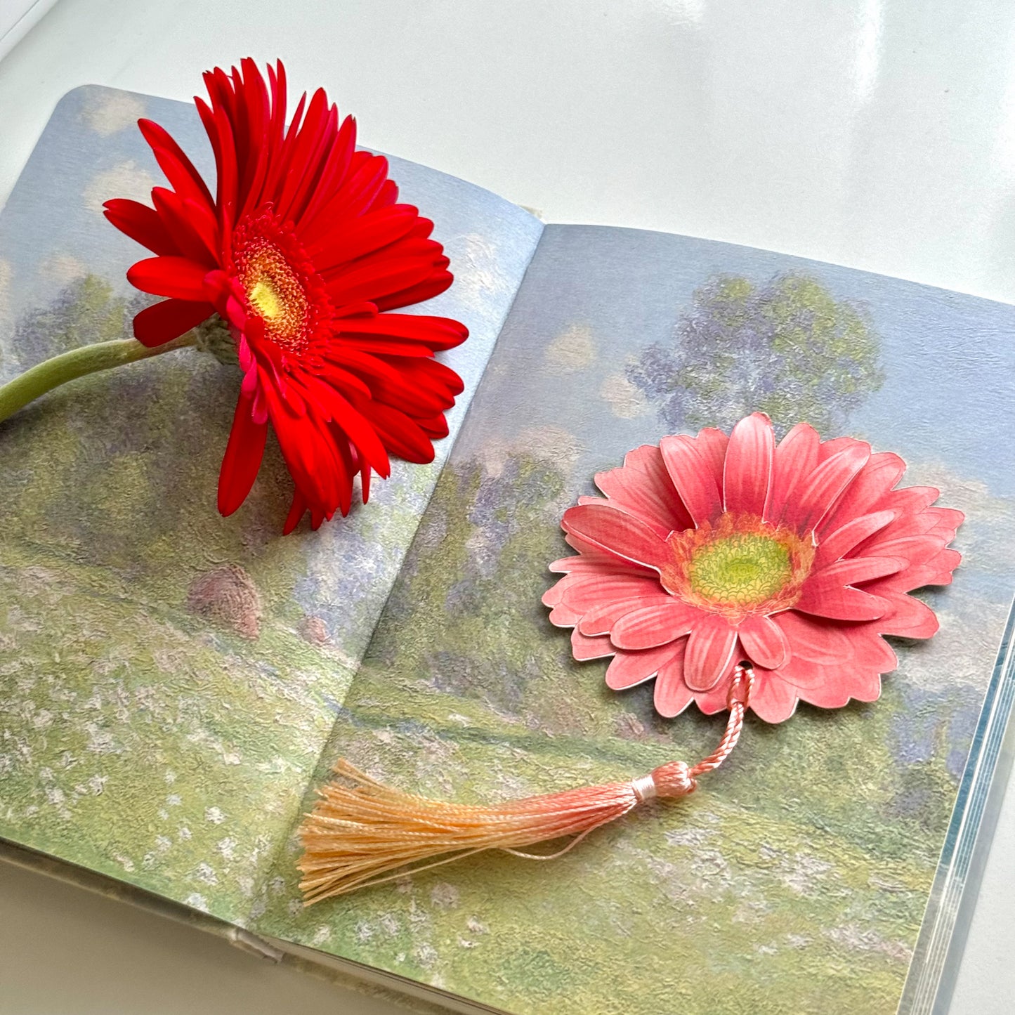 Gerbera Flower Bookmark No.05