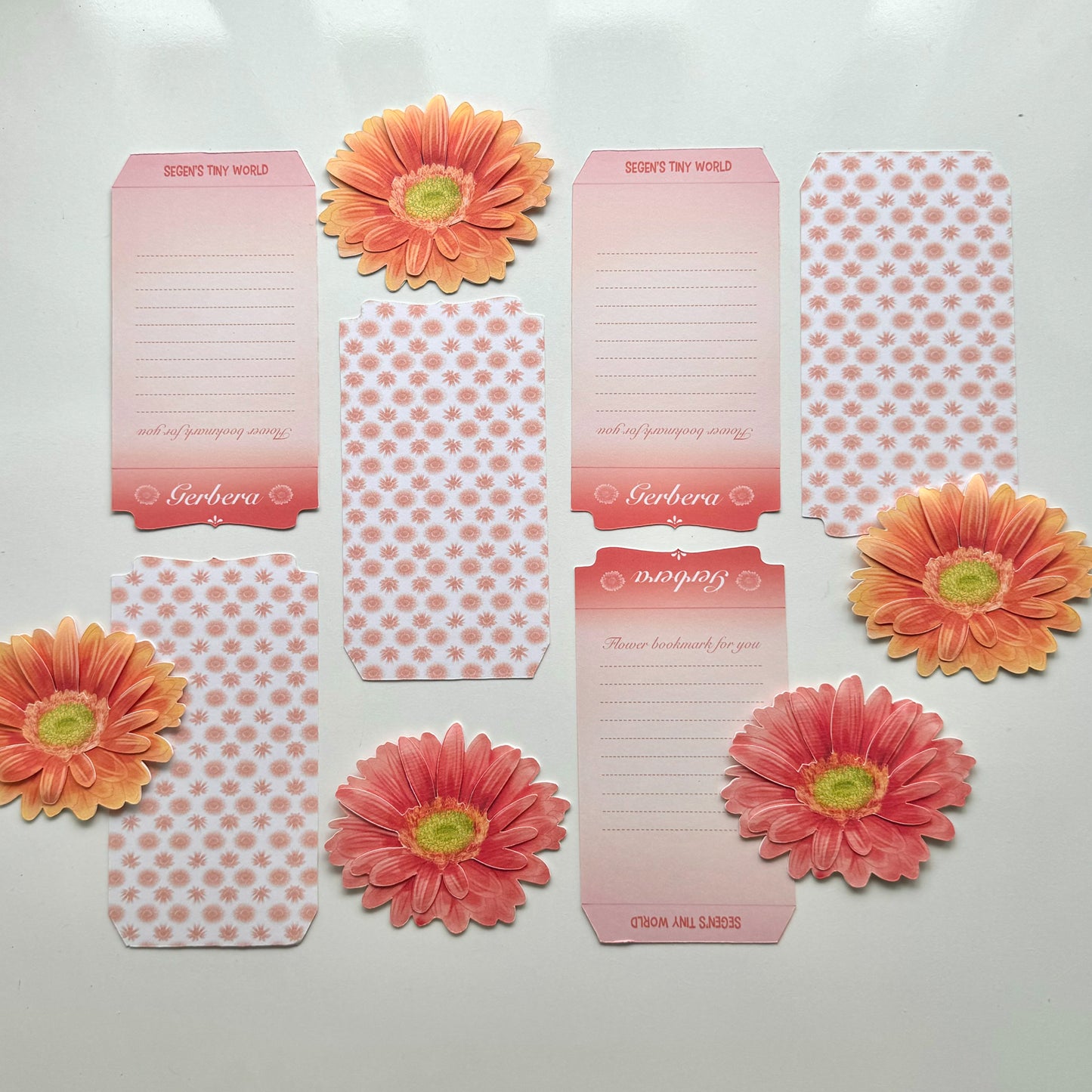 Gerbera Flower Bookmark No.05