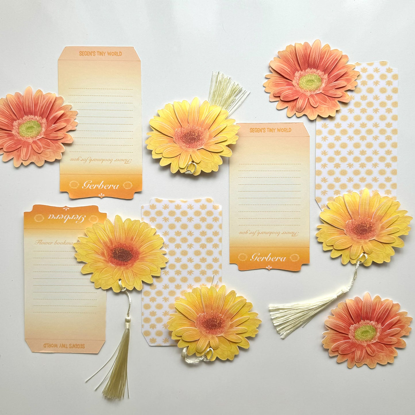 Gerbera Flower Bookmark No.02