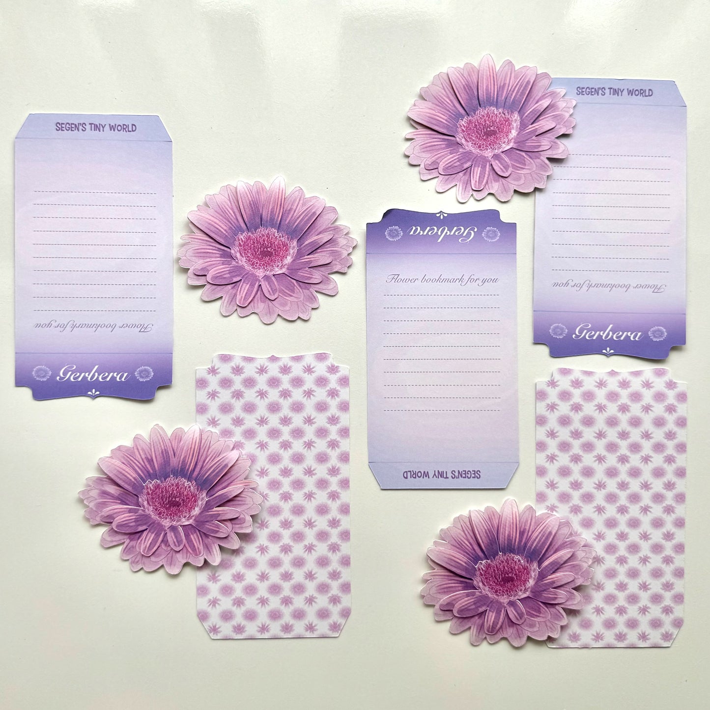 Gerbera Flower Bookmark No.06