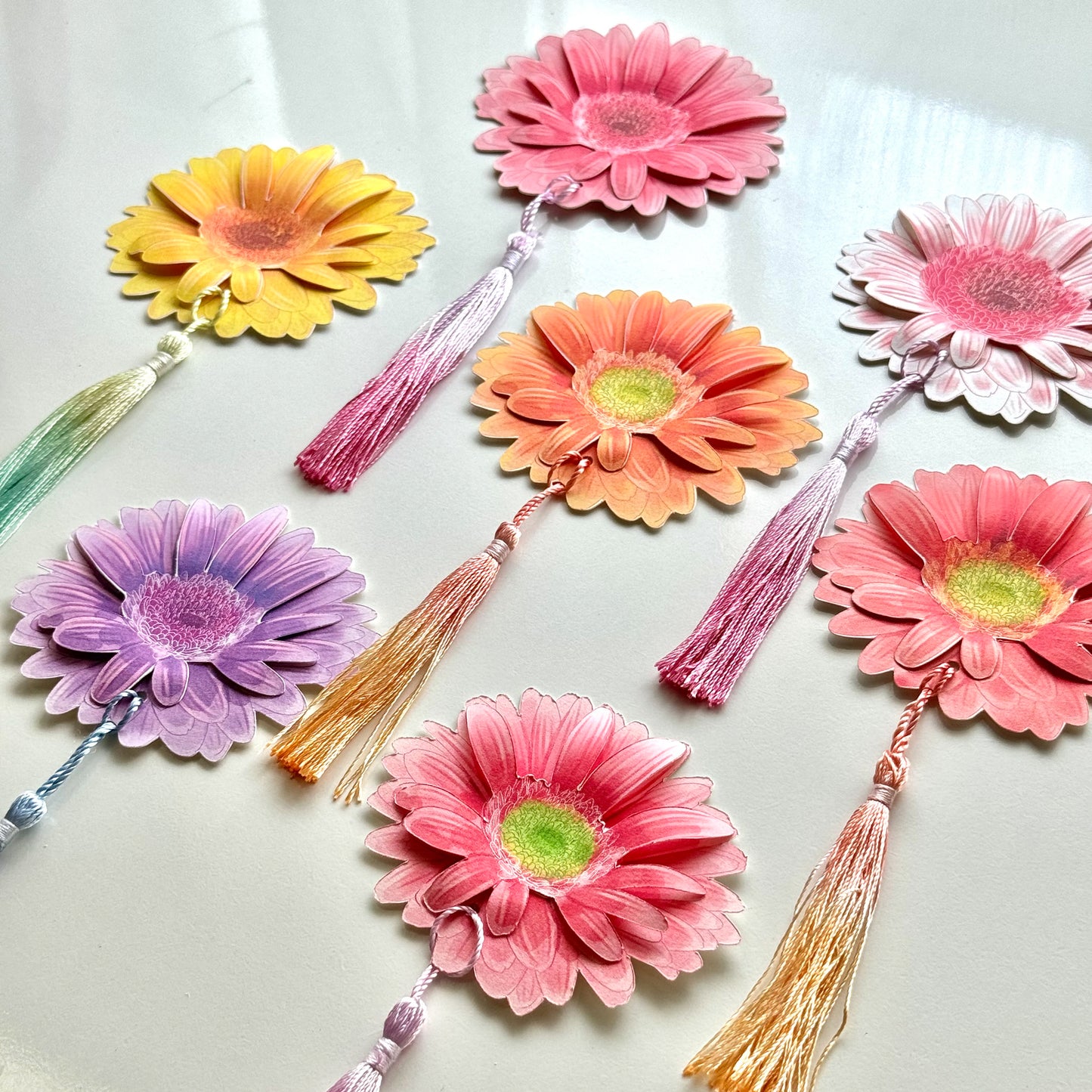 Gerbera Garden Bookmark Set – Collection of 6