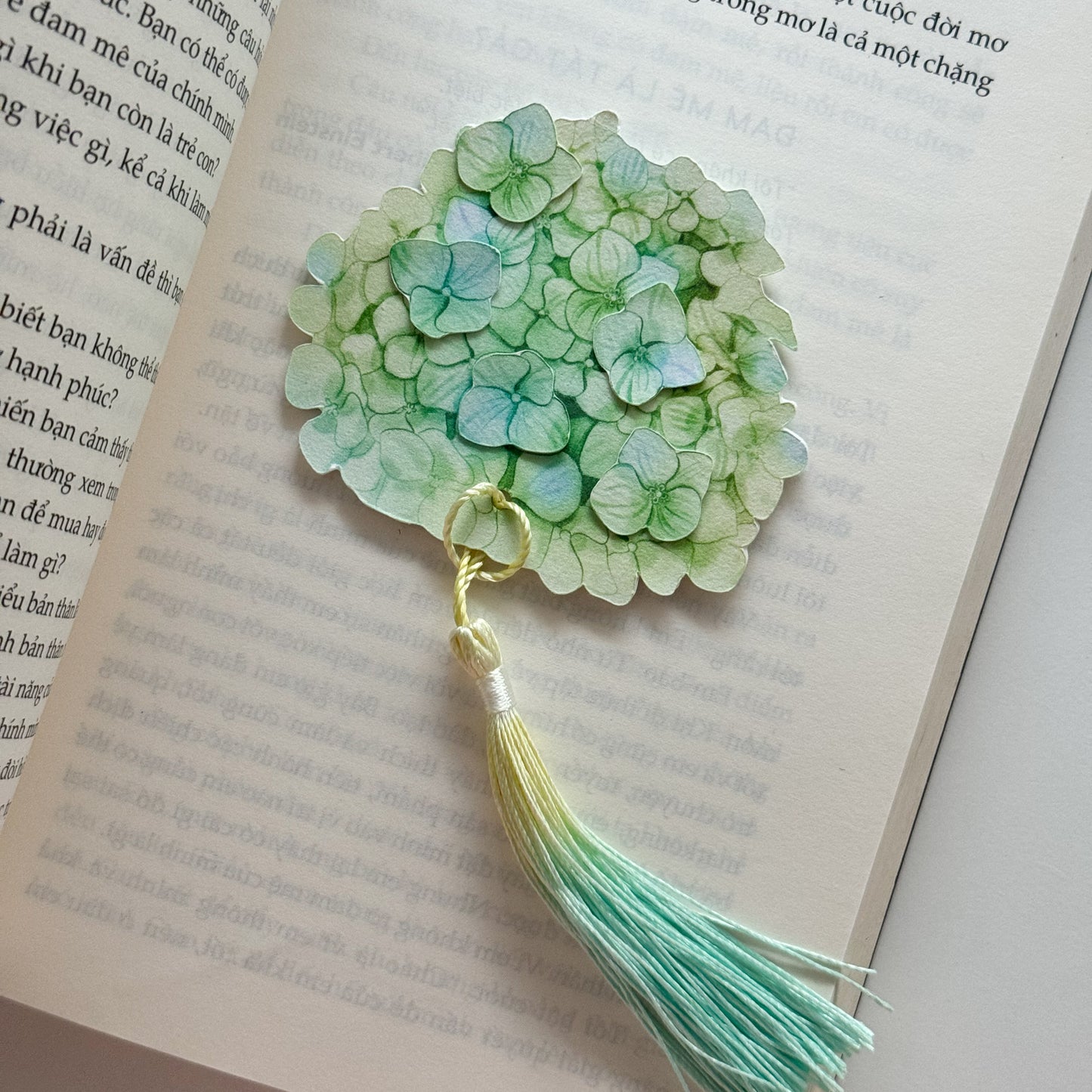 Hydrangea Flower Bookmark No.01