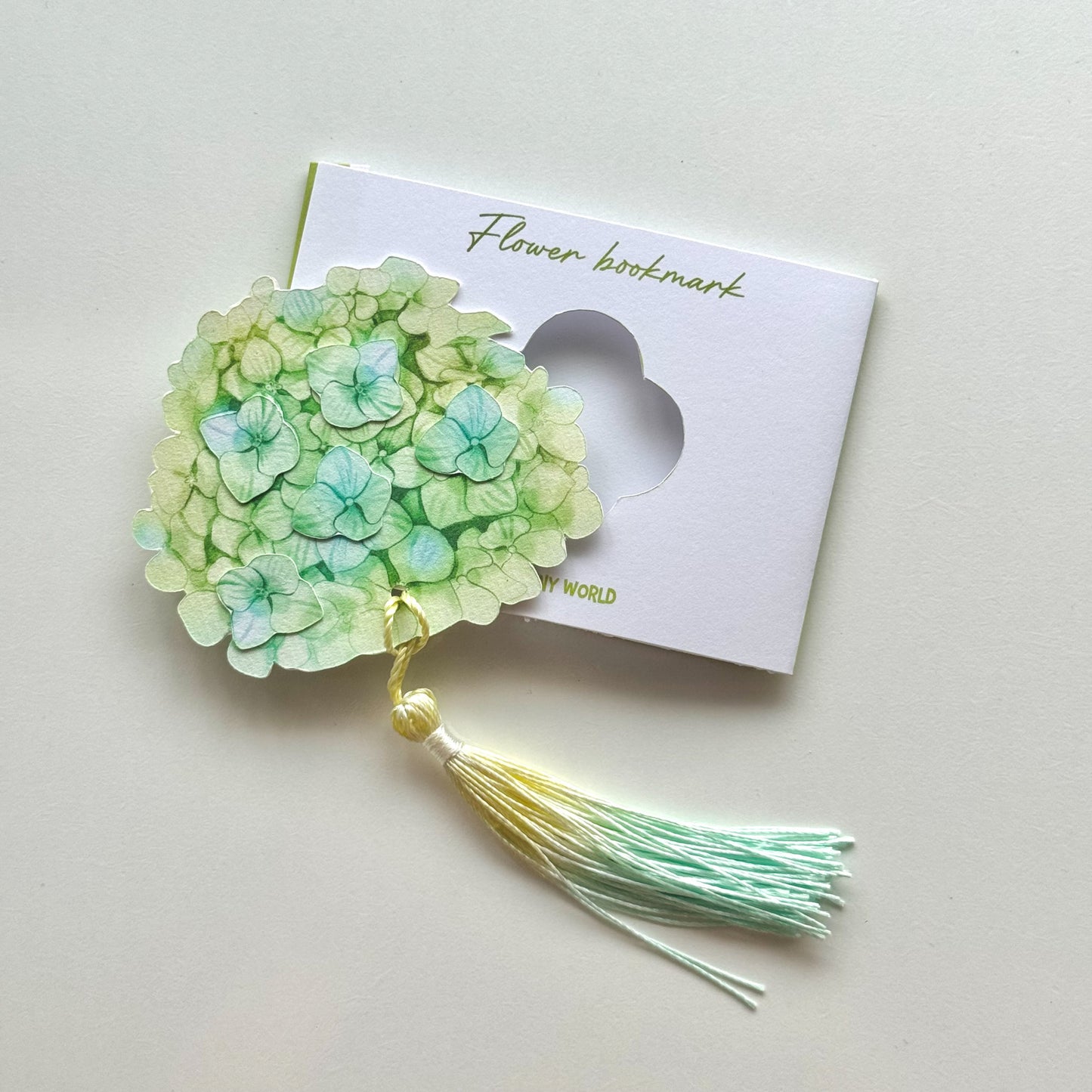 Hydrangea Flower Bookmark No.01