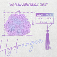 Hydrangea Flower Bookmark No.02