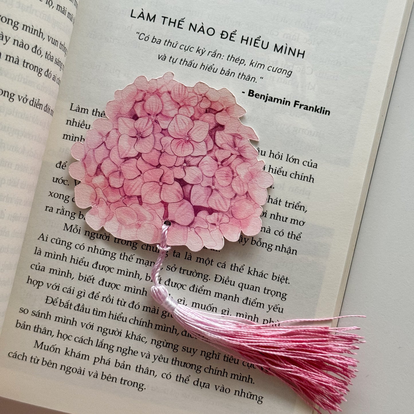 Hydrangea Flower Bookmark No.03