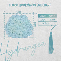 Hydrangea Flower Bookmark No.04