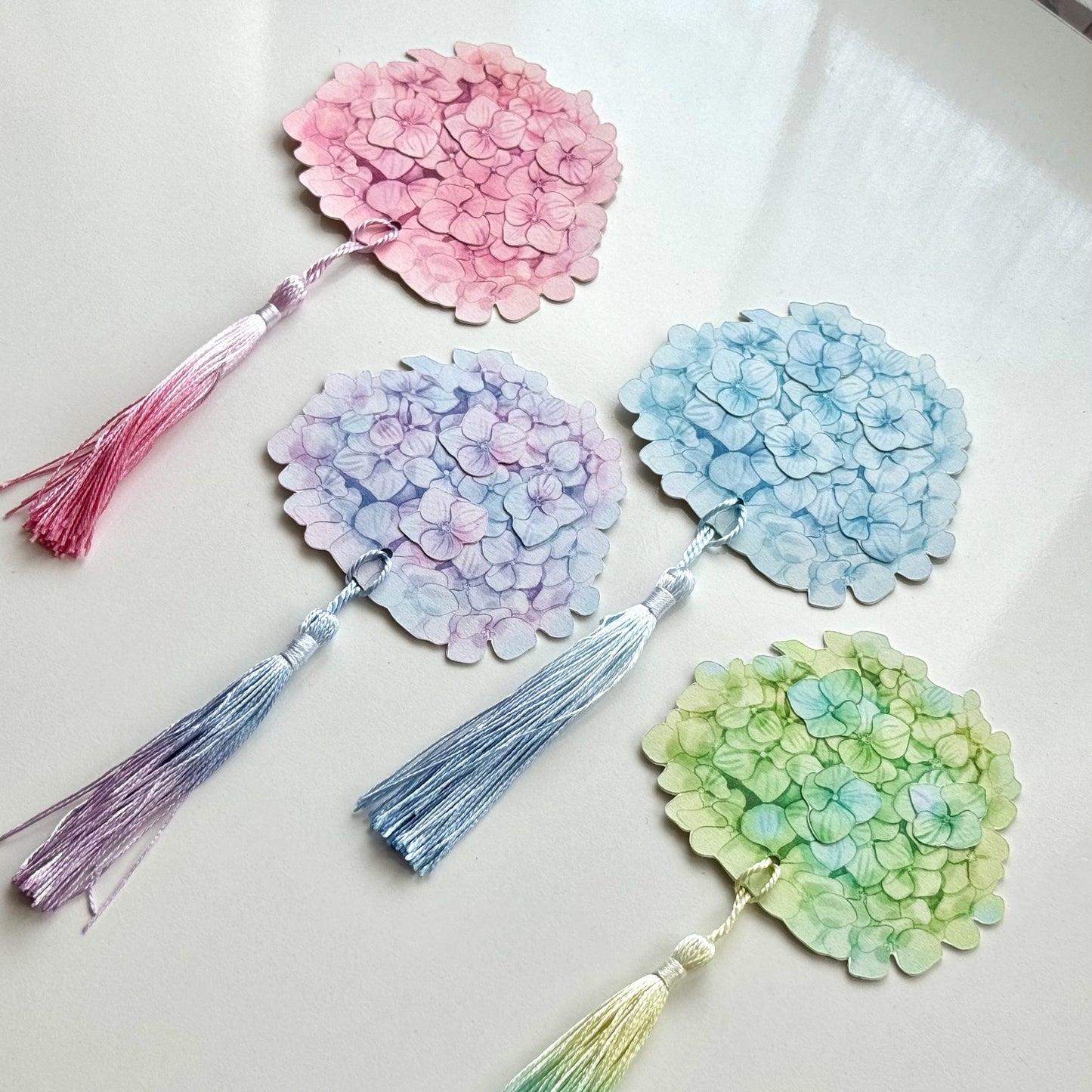 Hydrangea Garden Bookmark Set – Collection of 4