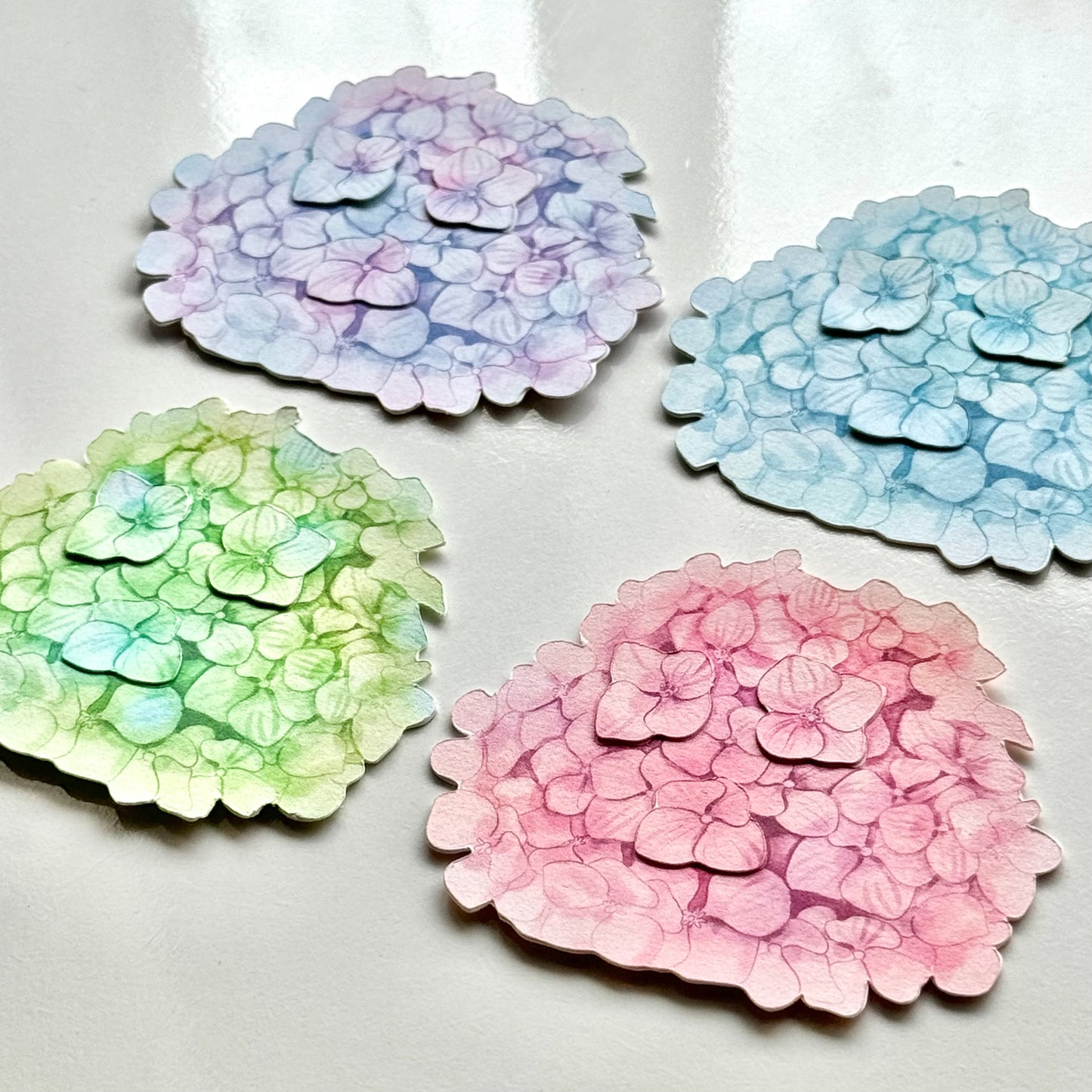 Hydrangea Garden Bookmark Set – Collection of 4