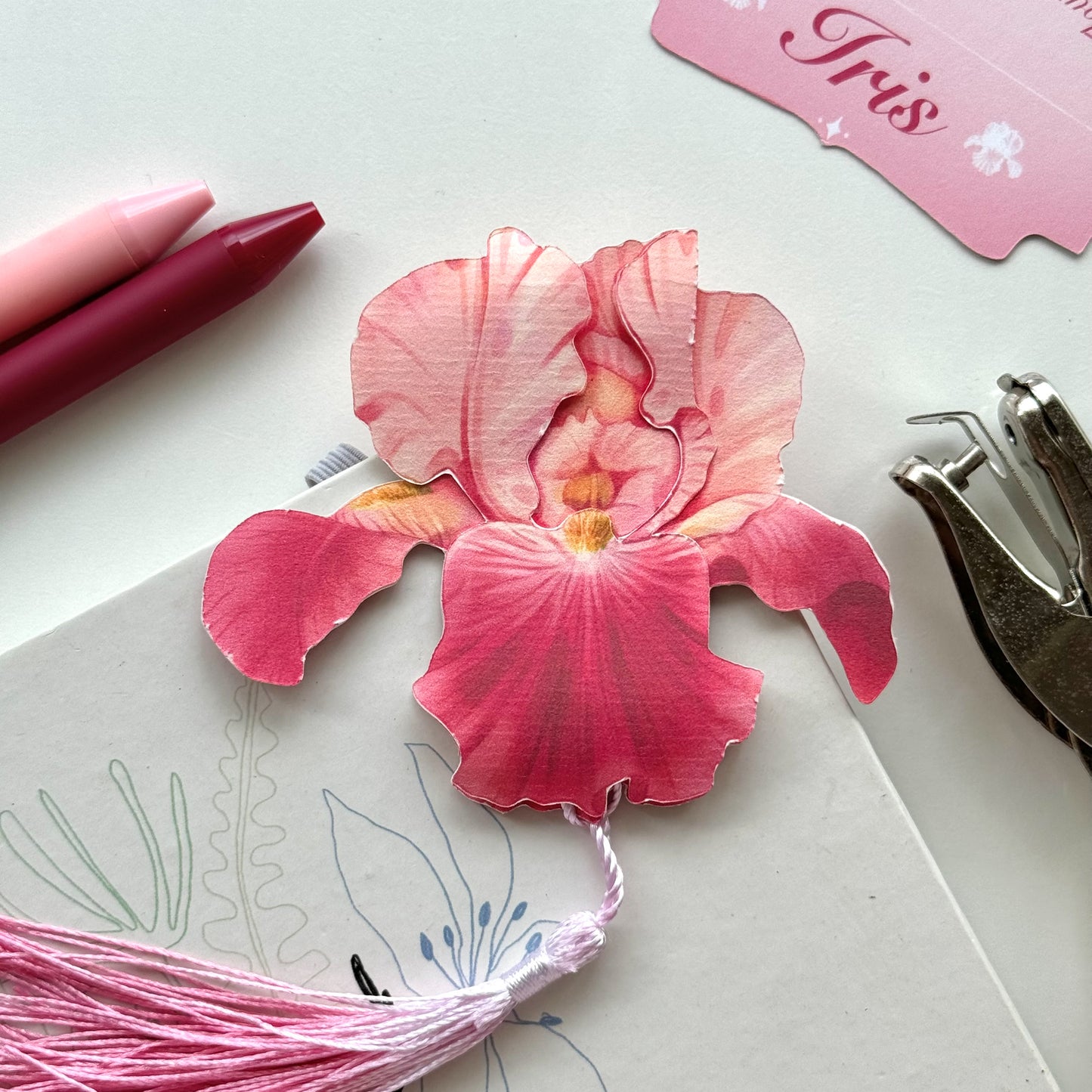 Iris Flower Bookmark No.01