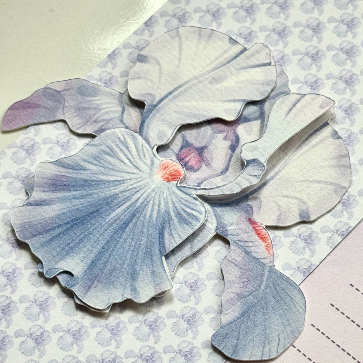 Iris Flower Bookmark No.02