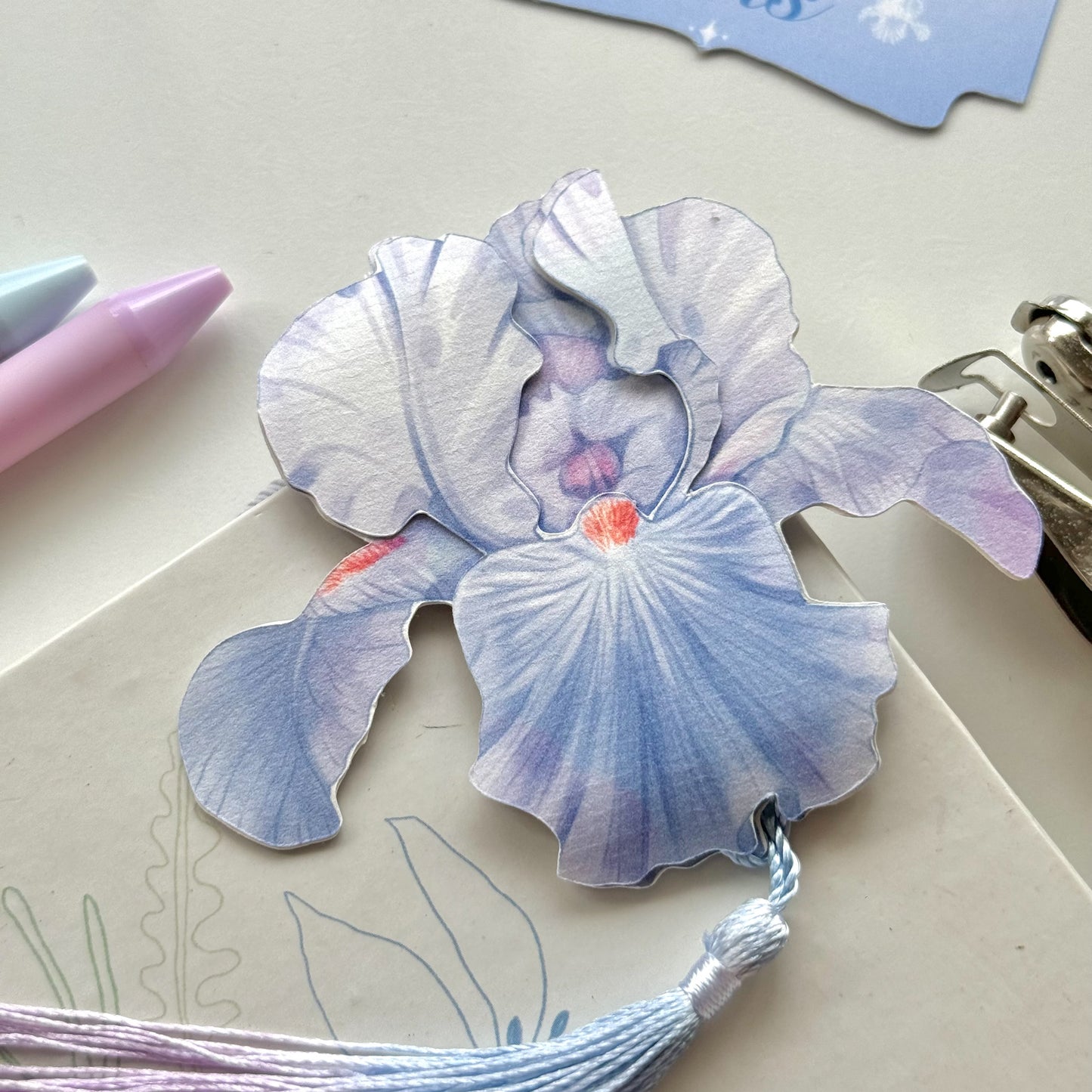 Iris Flower Bookmark No.02