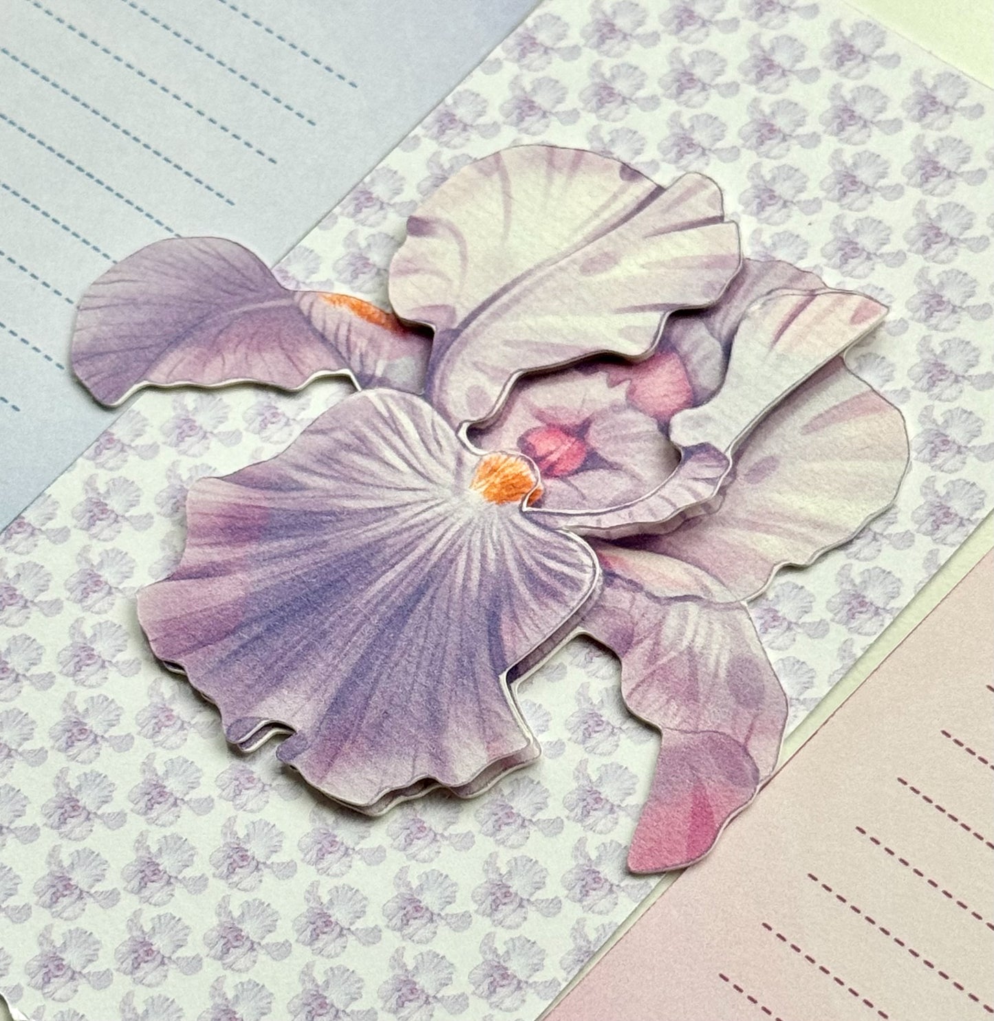 Iris Flower Bookmark No.03