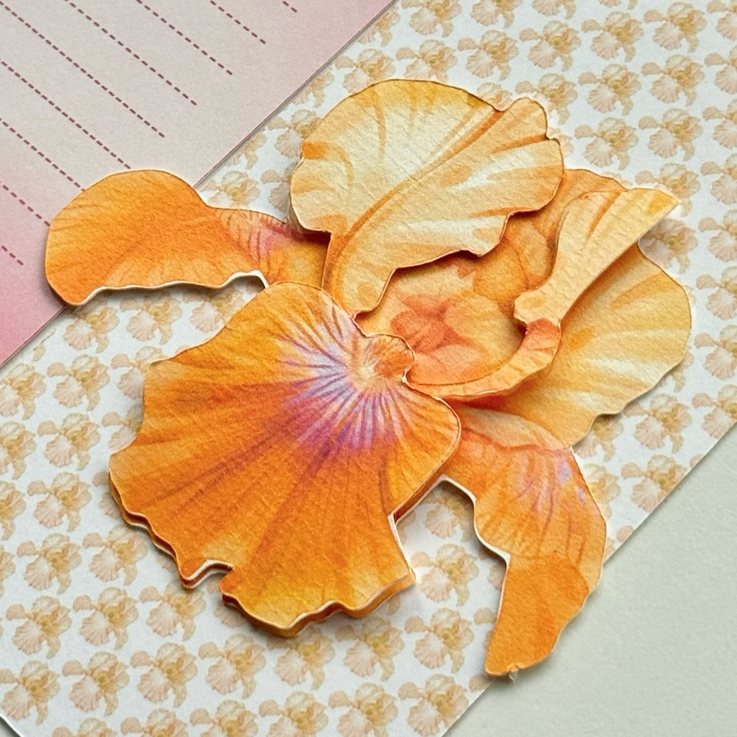 Iris Flower Bookmark No.05