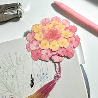 Lantana Flower Bookmark No.01
