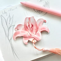 Lily Flower Bookmark No.01
