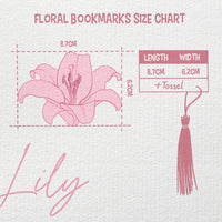 Lily Flower Bookmark No.01
