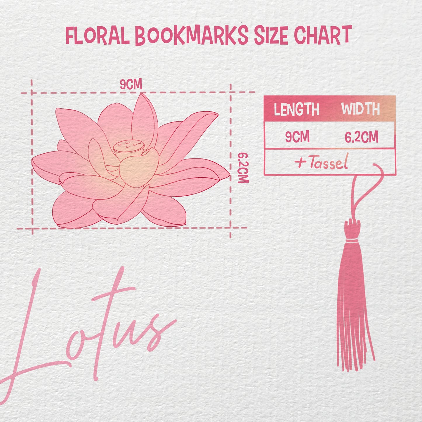 Lotus Flower Bookmark No.01