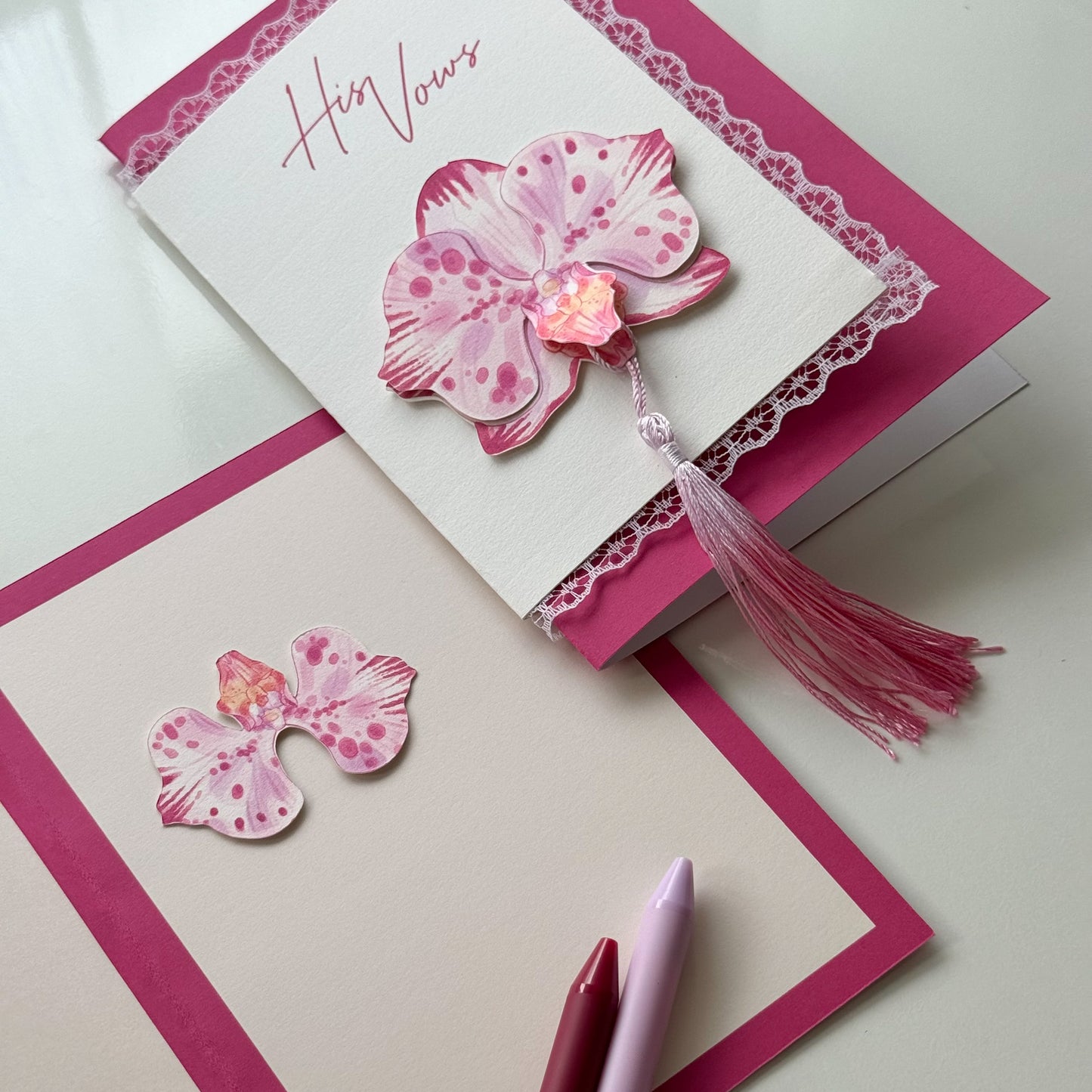 Orchid Flower Bookmark No.01