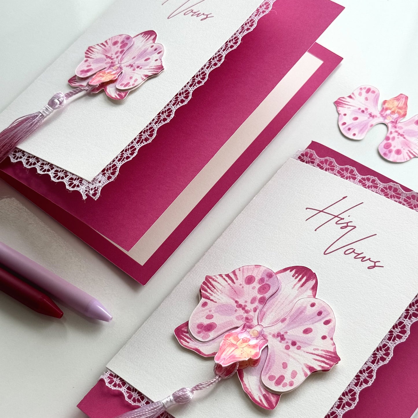 Orchid Flower Bookmark No.01