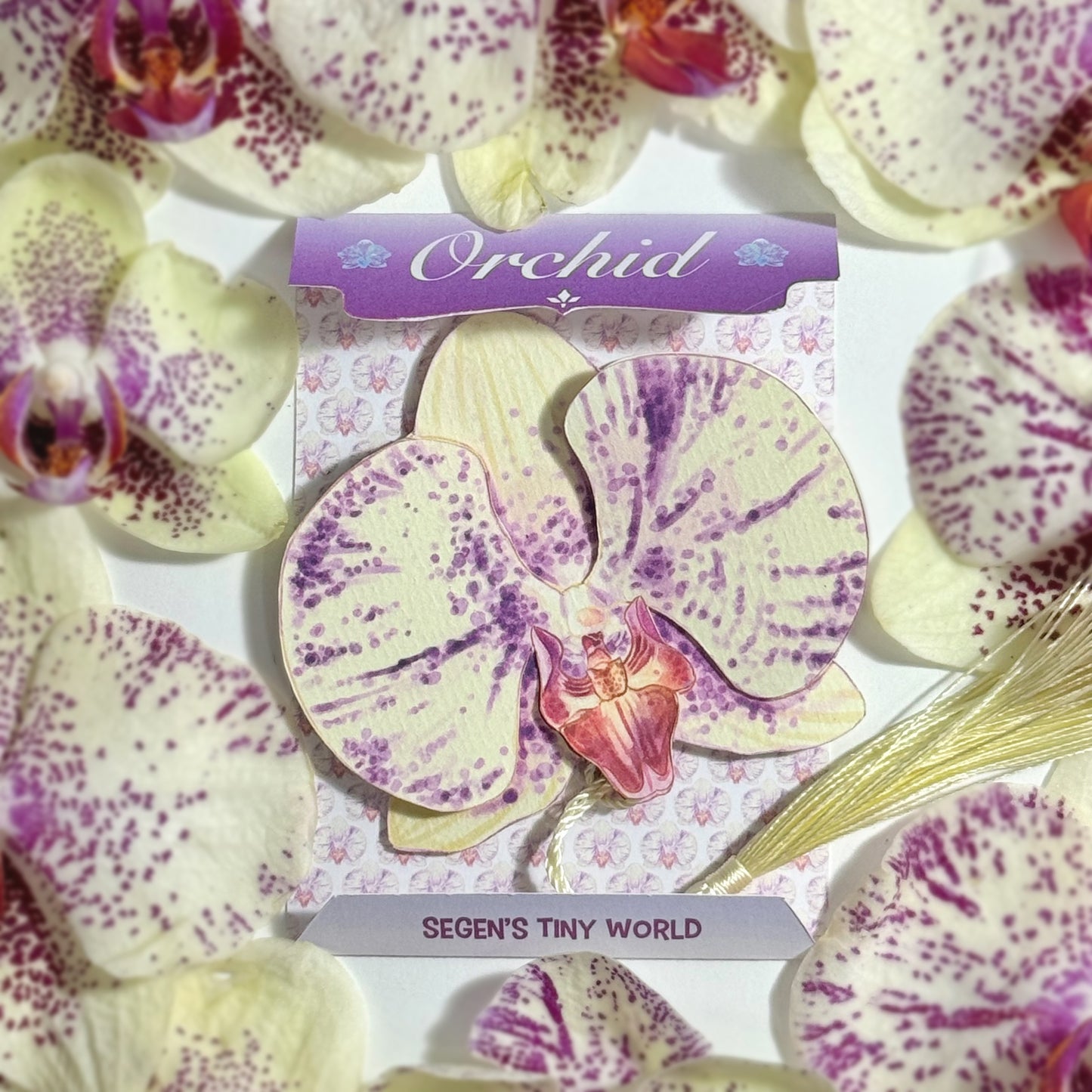 Orchid Flower Bookmark No.02