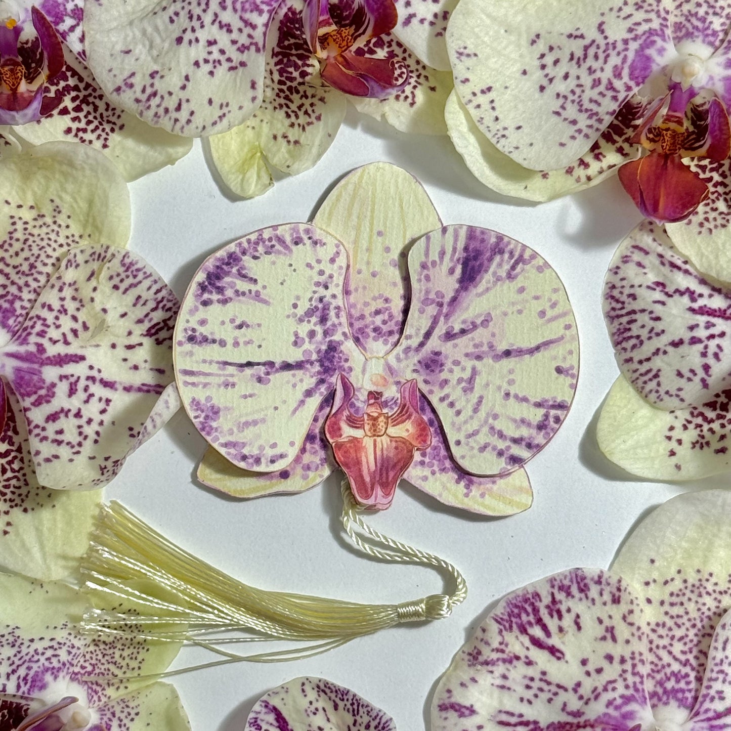 Orchid Flower Bookmark No.02